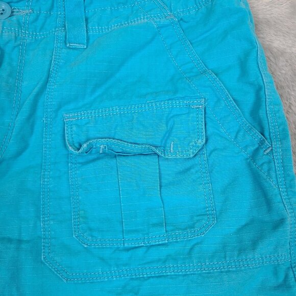 Vintage Ralph Lauren Polo Jean Co. Shorts RL 67 Blue Cyan Sz 10 Pockets - Picture 2 of 13